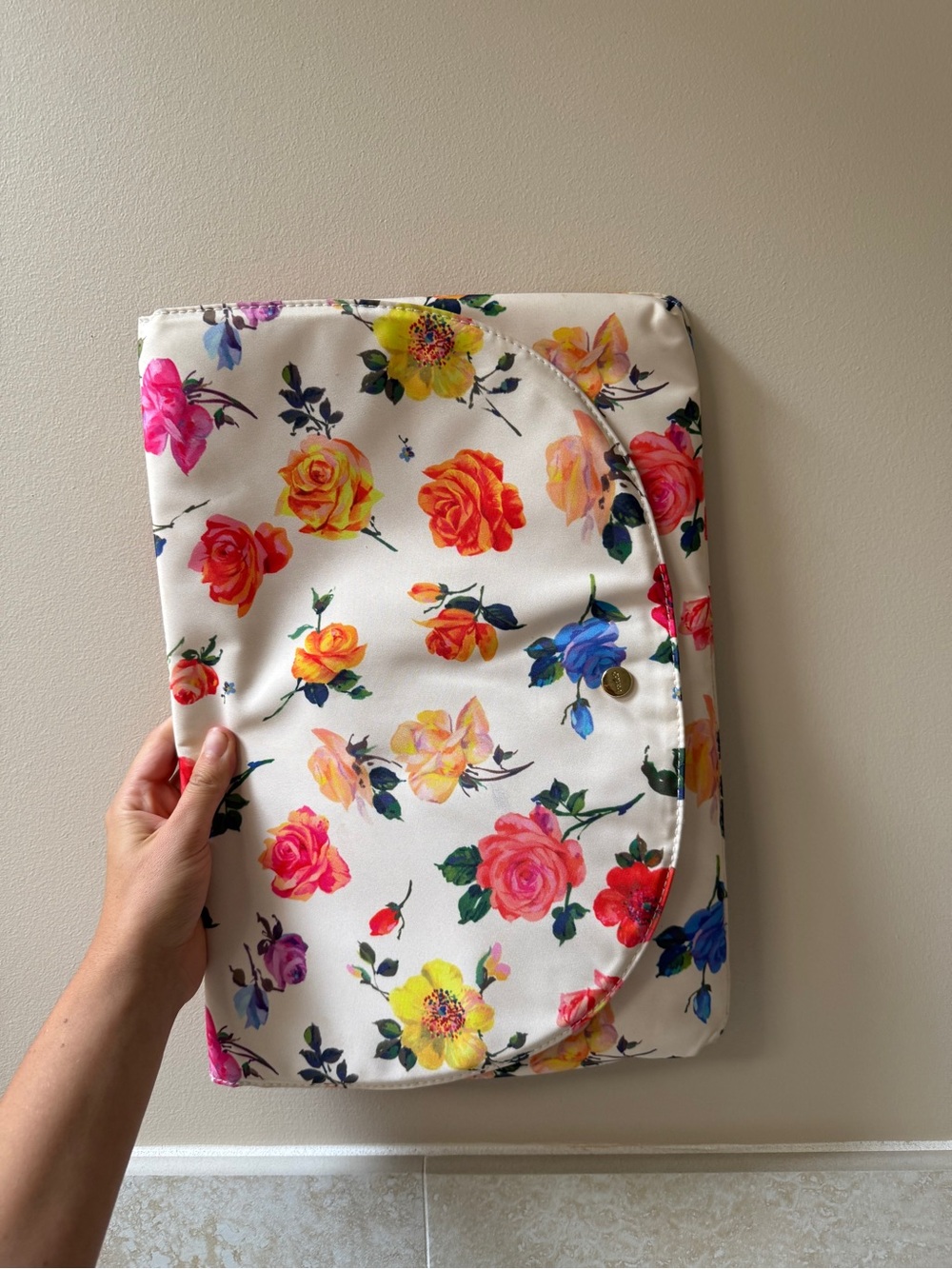 Floral laptop cover